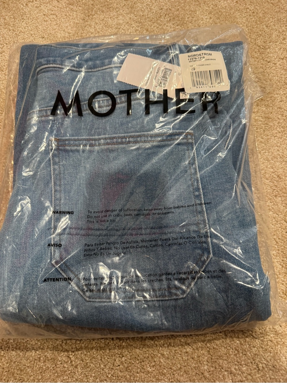 MOTHER The Lil Insider Ankle Jeans Satisfy Your Cravings Size 29 NWT